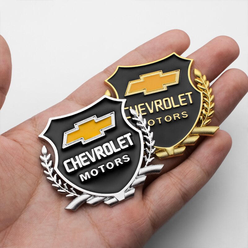 2 Nhãn dán kim loại trang trí ô tô Chevrolet Cruze Spark Aveo Captiva Trailblazer Colorado Orlando