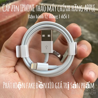 Cáp sạc IPHONE tháo máy chính hãng APPLE