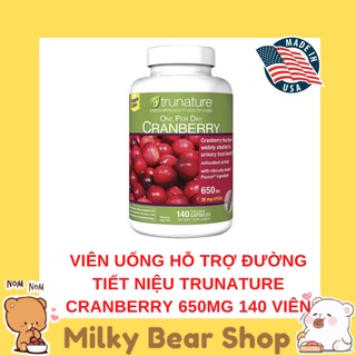 Hỗ trợ đường tiết niệu trunature cranberry 650mg 140 viên