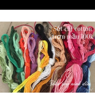 Sét chỉ trơn mầu 100k và bút bay mầu
