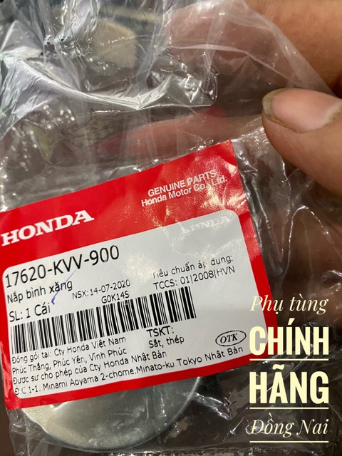 NẮP BÌNH XĂNG ZIN HONDA CHÍNH HÃNG HONDA VIỆT NAM (DÙNG CHO CÁC LOẠI XE SỐ HONDA NHƯ DREAM, WAVE A/S/RS/RSX/FUTURE/ZX)