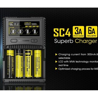 Cam kết chính hãng Bộ sạc Pin thông minh siêu nhanh 6A Nitecore SC4