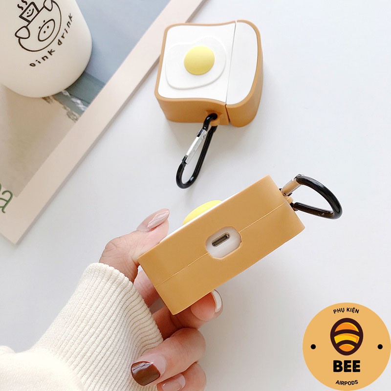 Case Airpod 1 2 Pro Trứng Rán Chất Liệu Silicon Cao Cấp Vỏ Bọc Airpods Đẹp - BEE SHOP