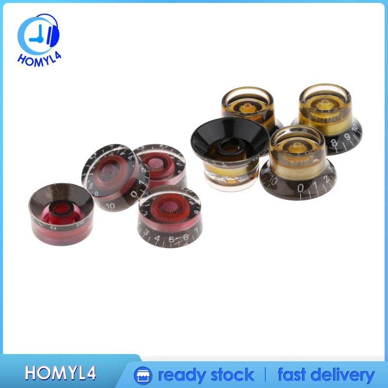 [CAMILA]Electric Guitar Tone and Volume Control Knobs Guitar Speed Control Knob Volume Tone Knobs Top Hat Replacement for LP Electric Guitar