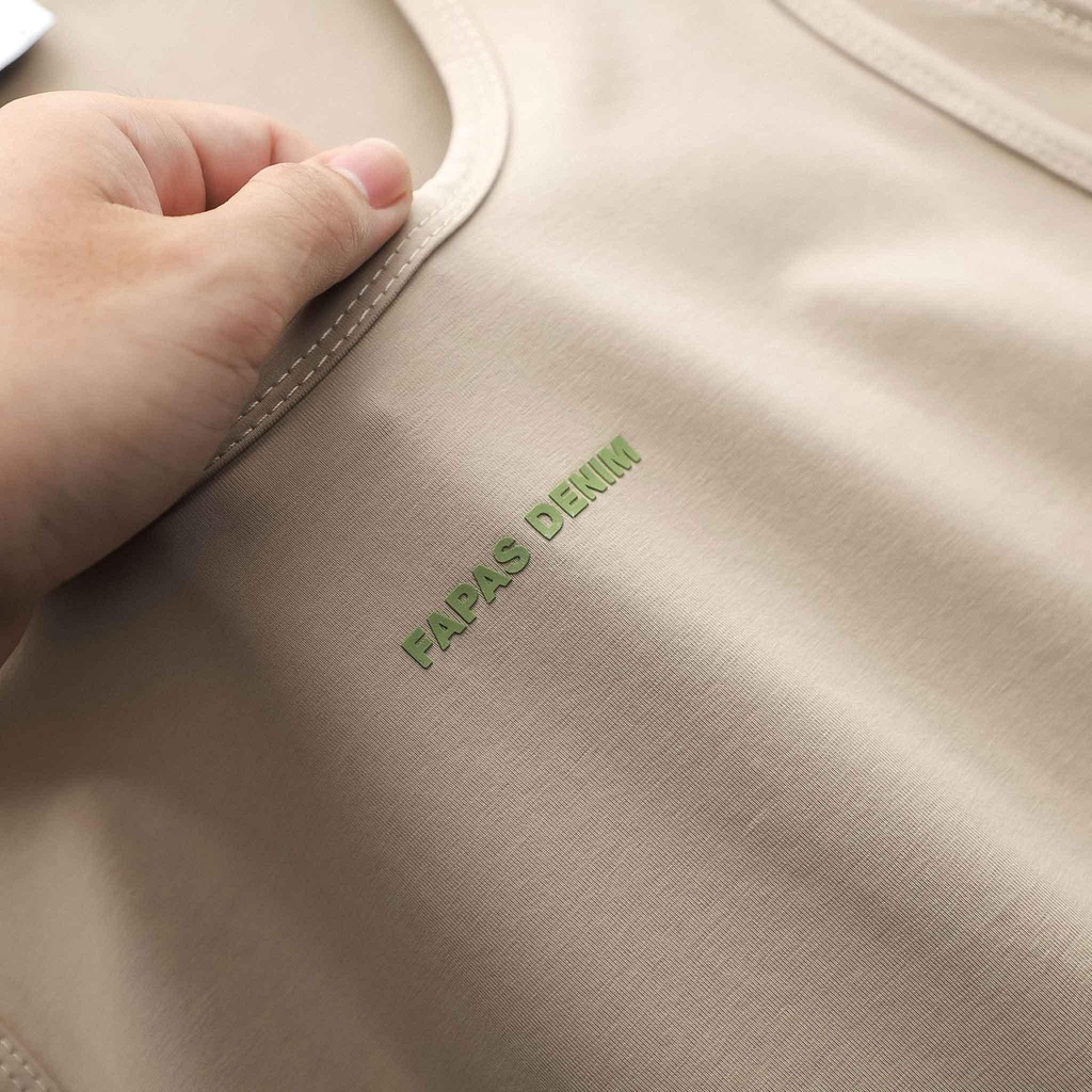 Áo Ba Lỗ Nam Longtee Chất Vải Cotton Co Giãn Tốt Độ Thấm Hút Cao Cổ Vuông Phong Cách Form Chuẩn - FAPAS