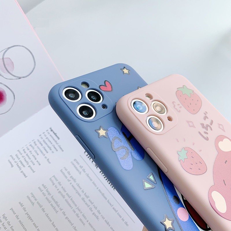 Ốp điện thoại họa tiết hoạt hình cho iPhone11 / 11Pro 11Pro Max X XR XS XS MAX 7 8 plus SE