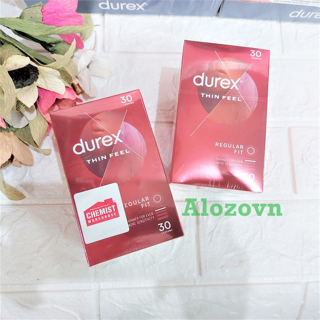 Bao Cao Su Durex Fetherlite của Úc siêu mỏng hộp 30 chiếc