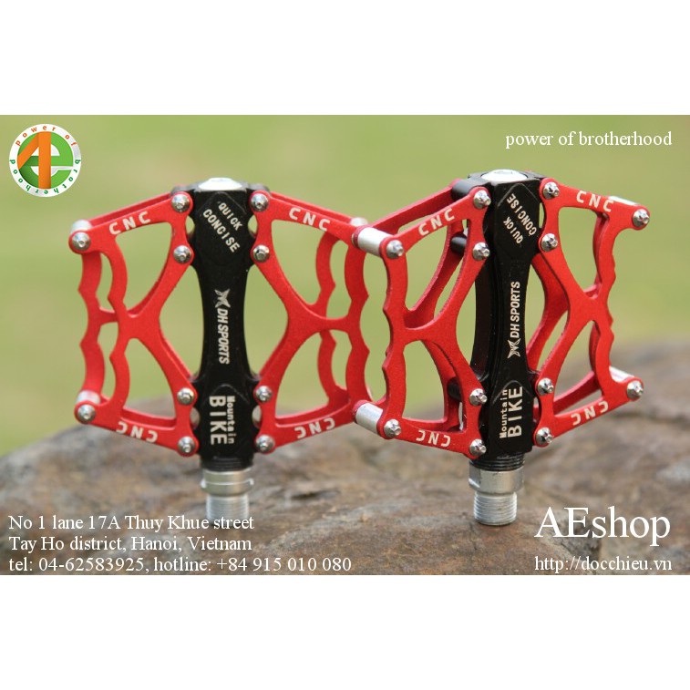 pedal xe đạp thể thao hợp kim nhôm siêu nhẹ sử dụng bạc đạn DH-Sports