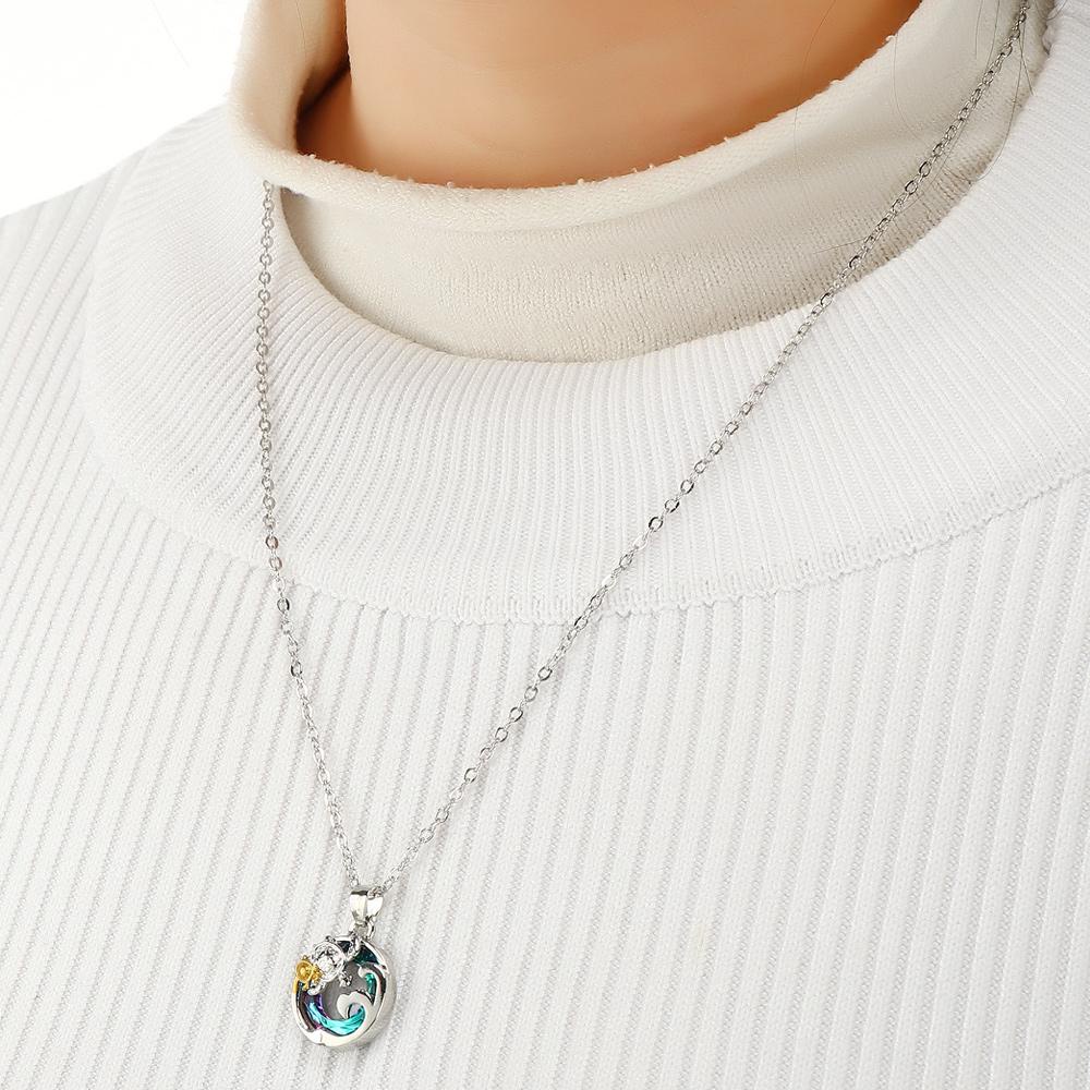 Vòng cổ Mạ Bạc 925 Mặt Hình Chim Cánh Cụt / Rùa / Cá Heo Xinh Xắn
