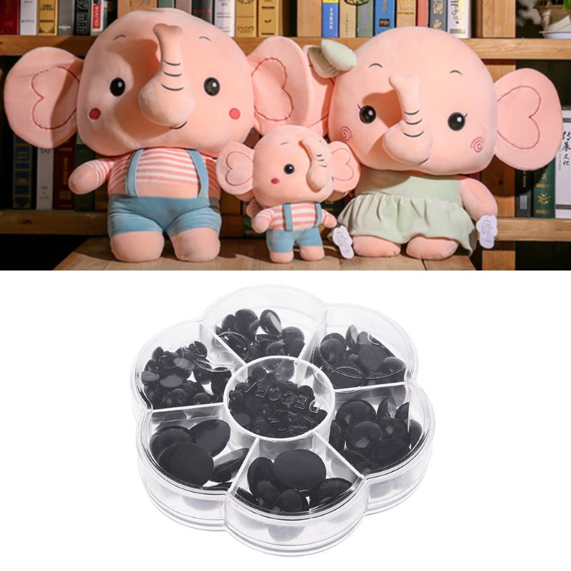 Mắt Nhựa An Toàn Cho Búp Bê 226 Cái 6mm 8mm 10mm 12mm 14mm 16mm 18mm DIY