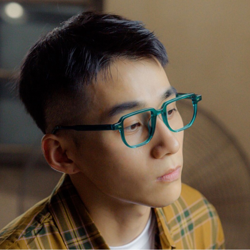 (KIQI-FASHION) COD Kính Chống Ánh Sáng Xanh Gọng Vuông Nhỏ Thời Trang Hàn Quốc Cổ Điển Cho Nam Nữ