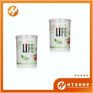 Tăm Bông Kháng Khuẩn LIFE Công Nghệ Nhật Bản Hộp 200 Chiếc