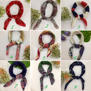 Khăn turban vuông 70*70cm lụa đẹp