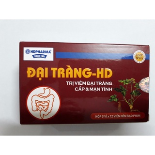 Đại tràng - HD- Hỗ trợ viêm đại tràng cấp và mạn tính- Hộp 60 viên