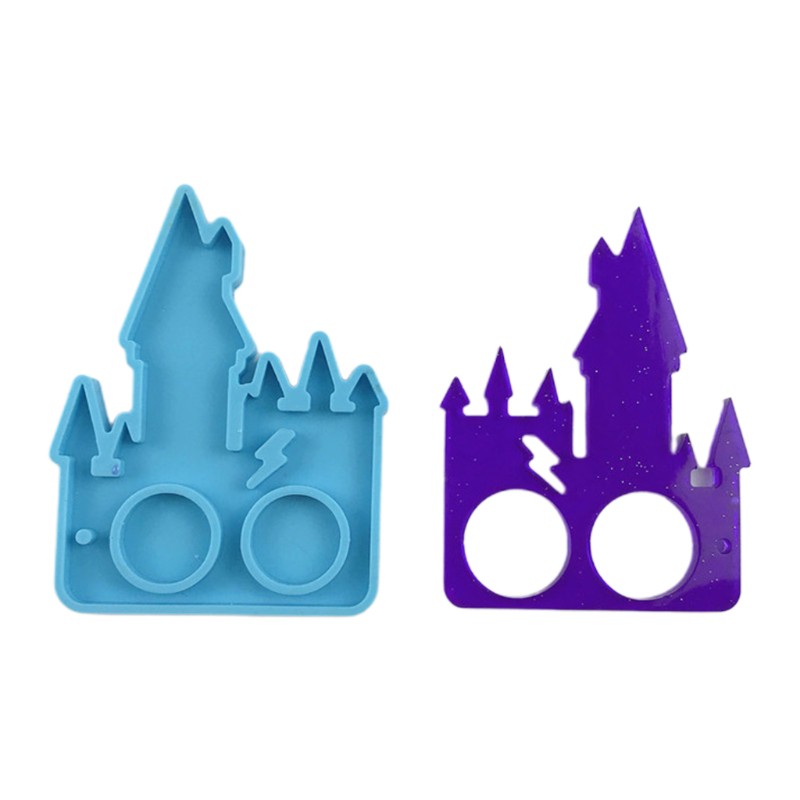 Khuôn Silicon Làm Mặt Dây Chuyền Hình Lâu Đài Đáng Yêu