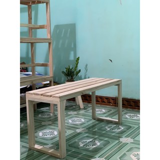 Ghế PALLET GỖ TỰ NHIÊN ChILL , Ban Công ,Cafe ,trà tranh/ 90x30 cao 40cm