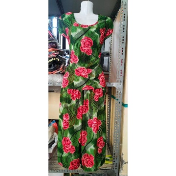 Bộ tay ngắn quần lửng ống rộng thun gân tầm ý