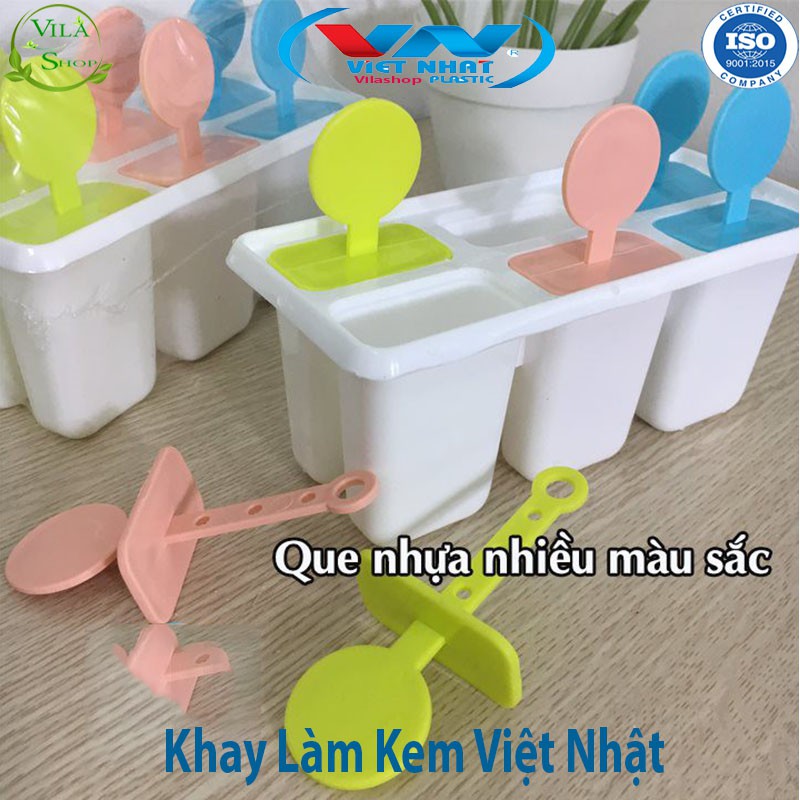 Khuôn Làm Kem, Khuôn Làm Kem Tròn 6 No 5617 Việt Nhật, Nhựa PP Nguyên Sinh An Toàn - Khánh Khuẩn - Khử Mùi