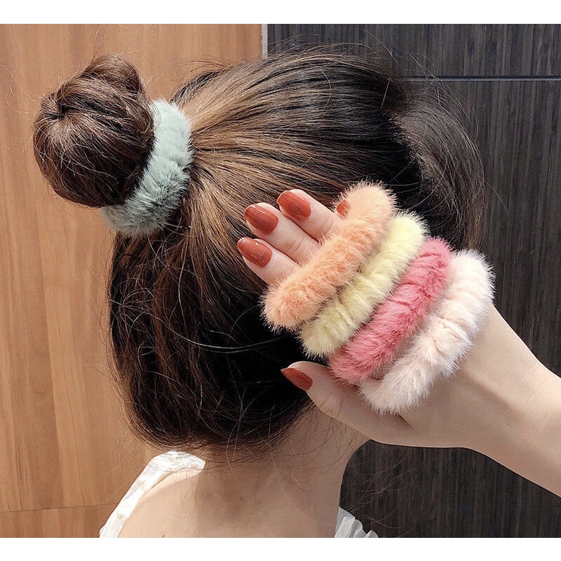 Cột tóc chun Hàn Quốc mẫu hoa dễ thương, phụ kiện tóc làm đẹp cho bé gái đi học (Mã CT)