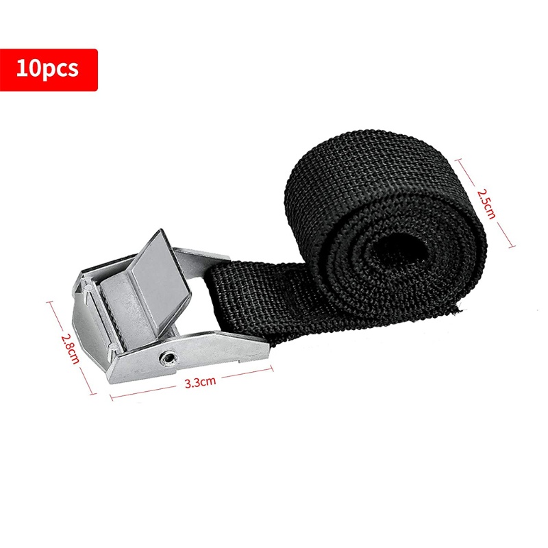 Set 10 Dây Đai Nối Mi Màu Đen Có Khóa Chống Mài Mòn