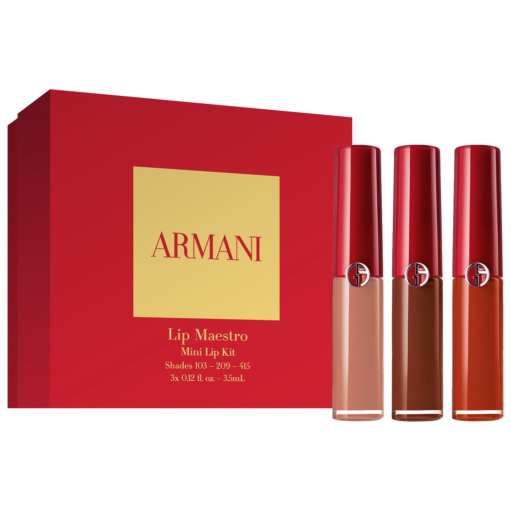 Set 3 son kem lì Armani Mini Lip Maestro Trio