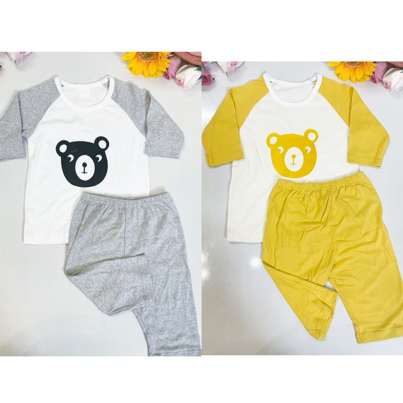 Bộ dài tay xuất Hàn ❤️ cotton mềm mịn❤️2-7T