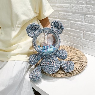 Balo gấu đan sẵn nhiều màu