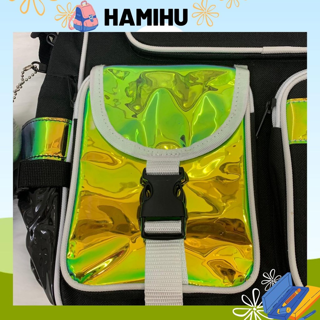 Balo đi học, balo phản quang Hamihu HMĐ, balo Ulzzang basic Hàn Quốc