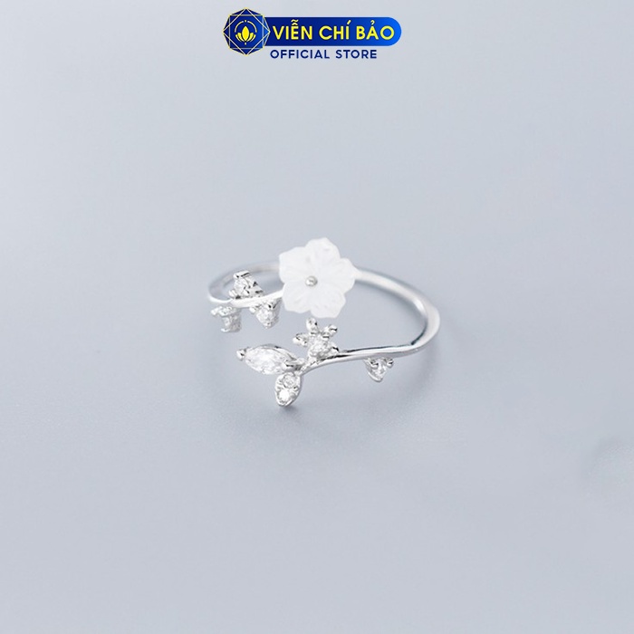Nhẫn bạc nữ hoa Tigon chất liệu bạc 925 thời trang phụ kiện trang sức nữ thương hiệu Viễn Chí Bảo N000355x