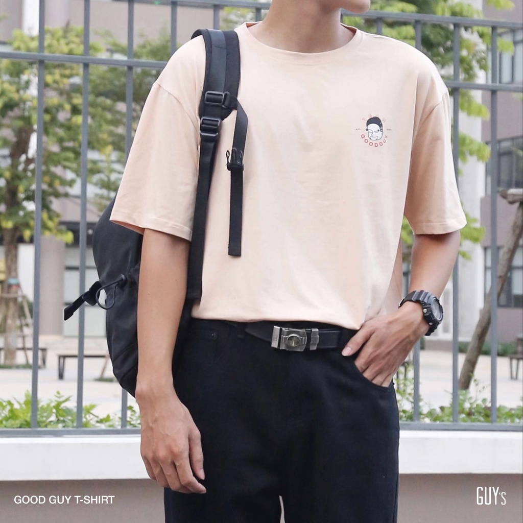 Áo Thun Form Rộng SIGNATURE GUY's Closet - Áo Phông Nam Nữ Unisex Tay Lỡ Vải Cotton, Co giãn 4 chiều, Thấm hút mồ hôi