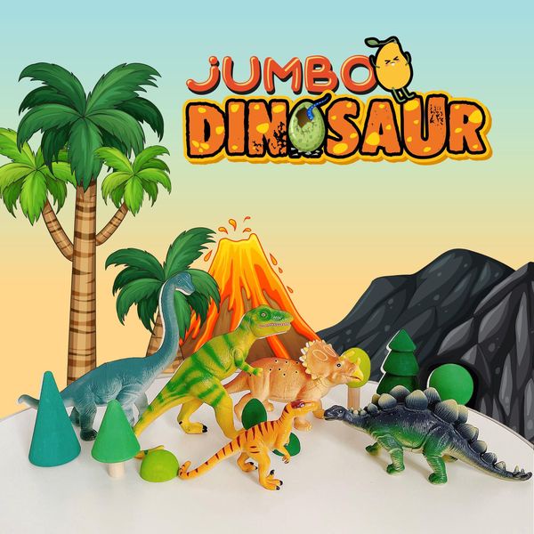 Bộ đồ chơi khủng long Jumbo Dinosaur