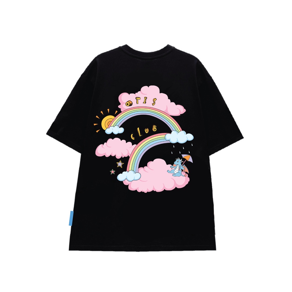 Áo thun  TEE RAINBOW Áo Thun Tay lỡ nam nữ LIMITA (V399)