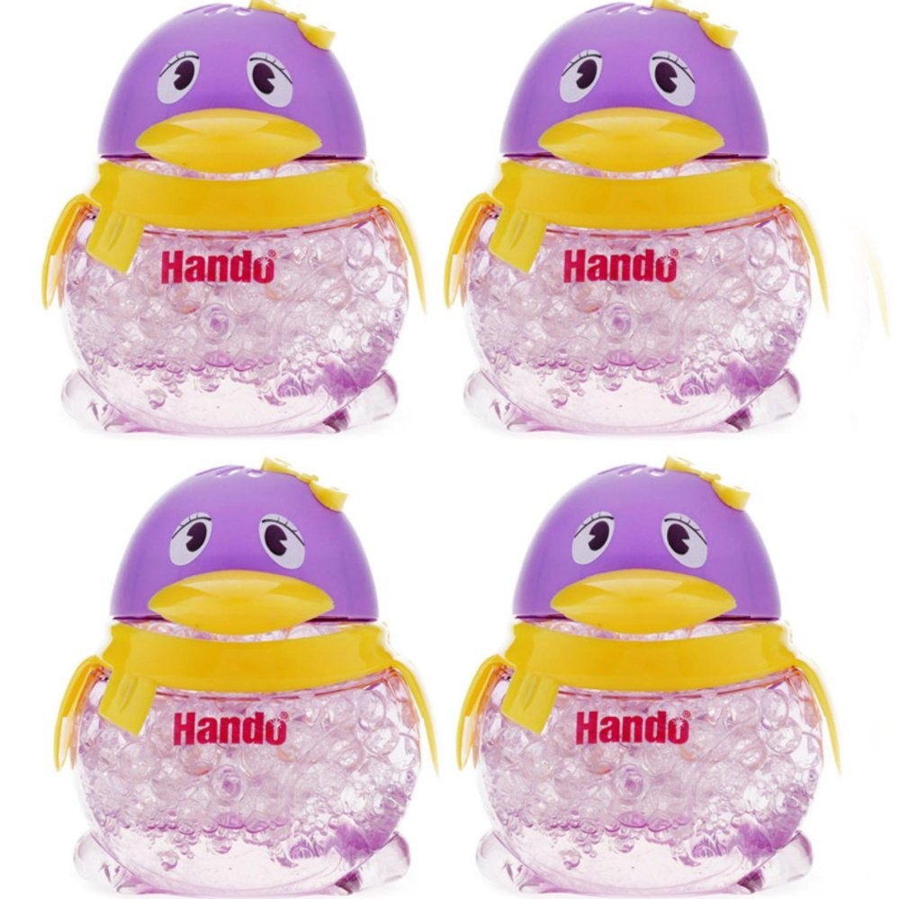 Bộ 4 sáp thơm khử mùi hình chim cánh cụt TI365(Xanh lá)