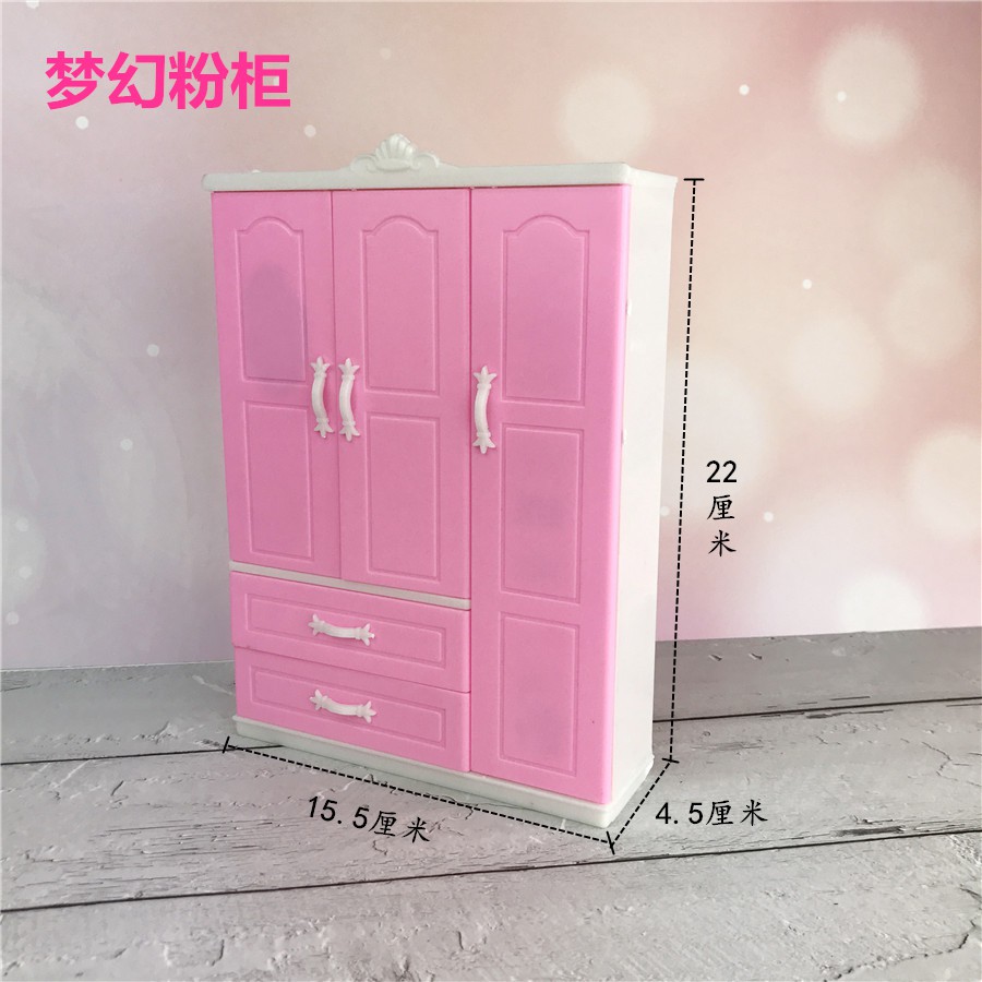 Tủ Quần Áo Búp Bê Barbie Xinh Xắn Cho Bé Gái