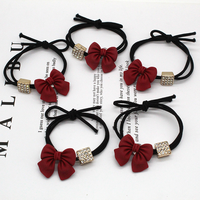 Dây Buộc Tóc Đính Nơ Xinh Xắn Thời Trang Cho Nữ