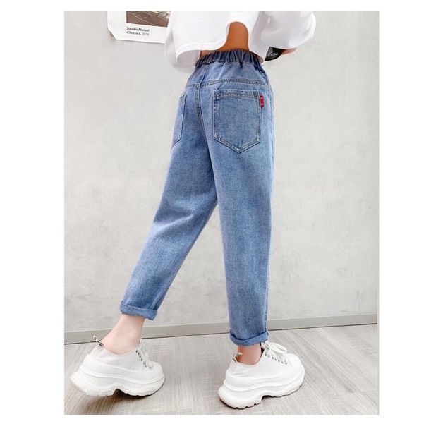 SP000055 Quần jean bé gái,  jean cho bé gái 10 tuổi, quần bò size đại co giãn ,tregging jean trẻ em SP000013