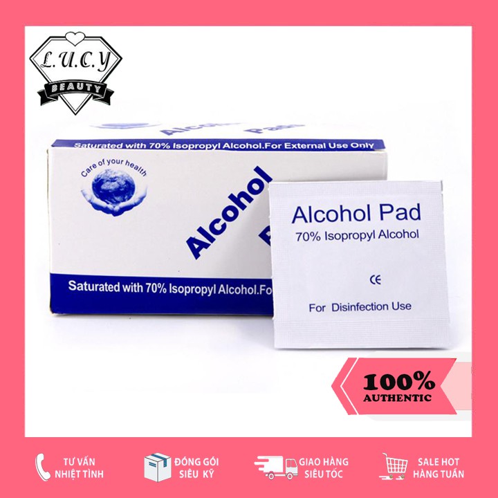 Miếng làm sạch móng / vệ sinh móng Alcohol Pads