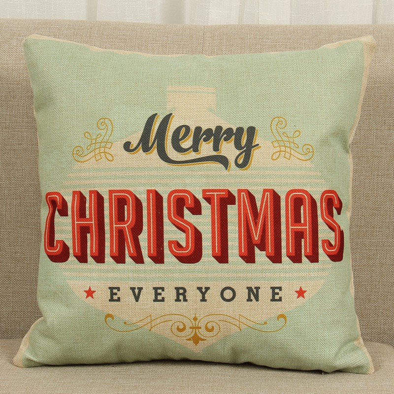 Cushion Case Christmas Series Cotton linen pillow cover Good ranchotion