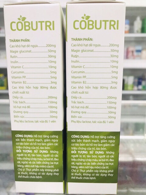 Hỗ trợ trĩ táo bón ( cả sau sinh ) Cobutri hộp 30 viên | BigBuy360 - bigbuy360.vn