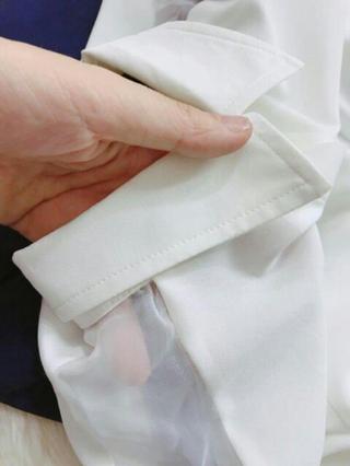 Áo sơ mi cổ đức phối tay Zara