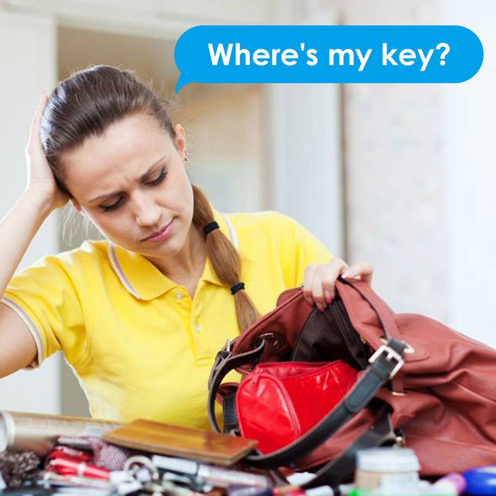 Móc Khóa Đèn LED Thông Minh Định Vị Chìa Khóa Chống Thất Lạc Có Âm Thanh Điều Khiển Âm Thanh Đa Màu