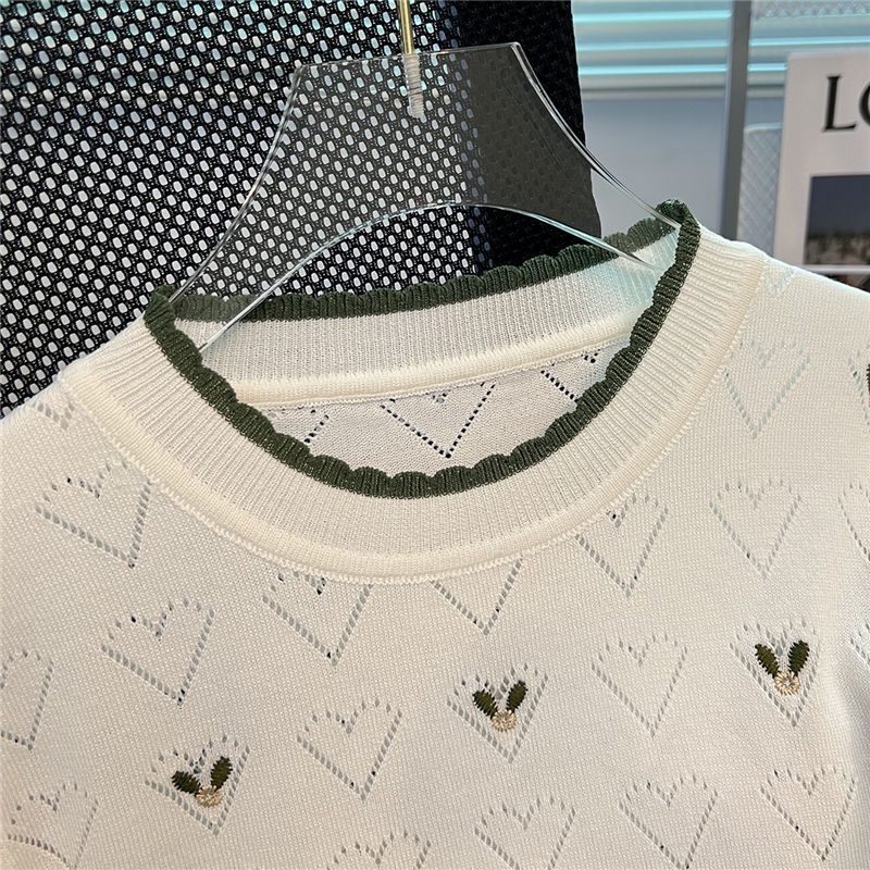 Áo dệt kim Pure Cube tay ngắn thiết kế mới thời trang mùa hè dành cho nữ