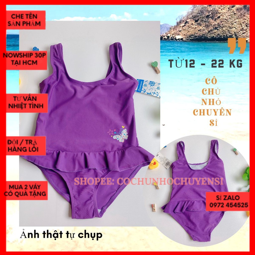 (15 -22kg )  Bikini 1 mảnh bé gái  - đồ bơi  dễ thương cho bé gái - đồ bơi bé gái hàng xuất