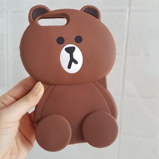 Ốp lưng iPhone 6plus, 7plus/8plus  dẻo hình gấu 3D siêu kute
