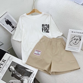 SET QUẦN SHORT LƯNG THUN + ÁO PULL TRẮNG [kèm ảnh thật]