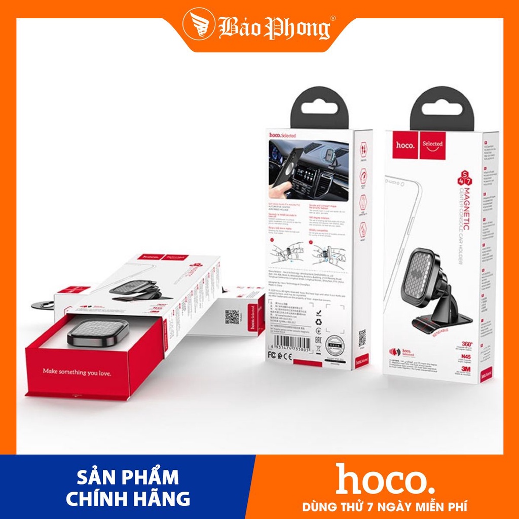 Giá đỡ điện thoại trên ô tô xe hơi HOCO S47 chân dựng kệ đỡ Dành cho iPhone IP 7 8 Plus X Xs 11 12 Pro Max Samsung Oppo