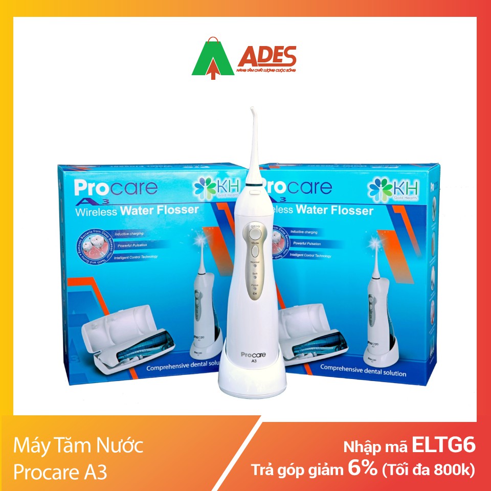 Máy tăm nước Procare A3 | Tặng ngay 01 mặt nạ  Wonjin chính hãng