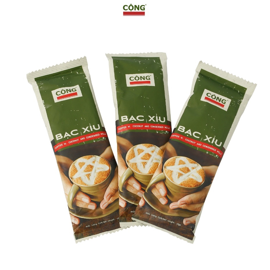 Cà phê bạc xỉu hòa tan C+ Cộng Cà Phê 1 gói stick 15gr