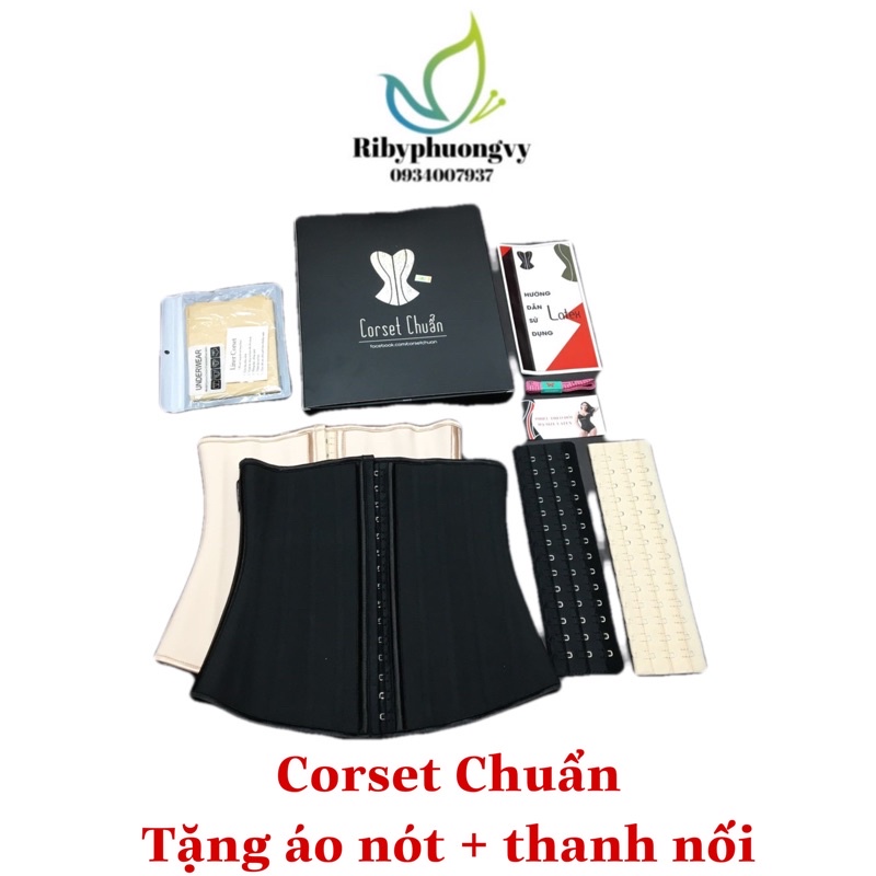Đai nịt bụng corset Latex 25 xương Chuẩn Hy Lạp - định hình, giảm mỡ