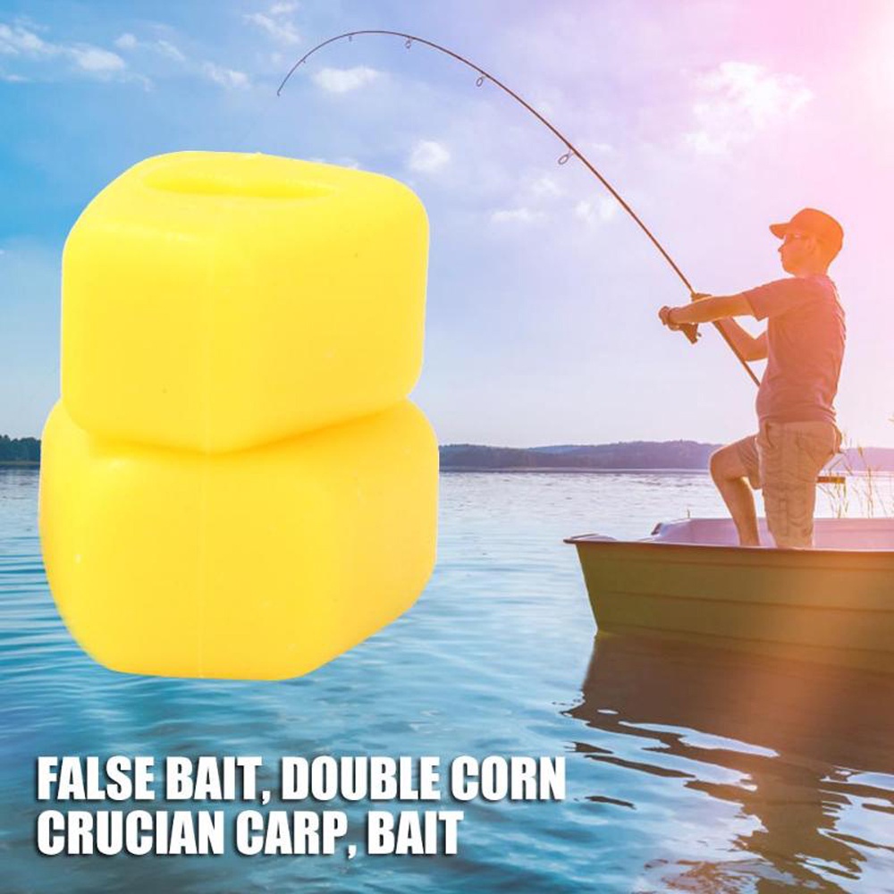 Set 10 mồi câu cá giả dạng viên ngô kép nổi dành cho loại cá chép